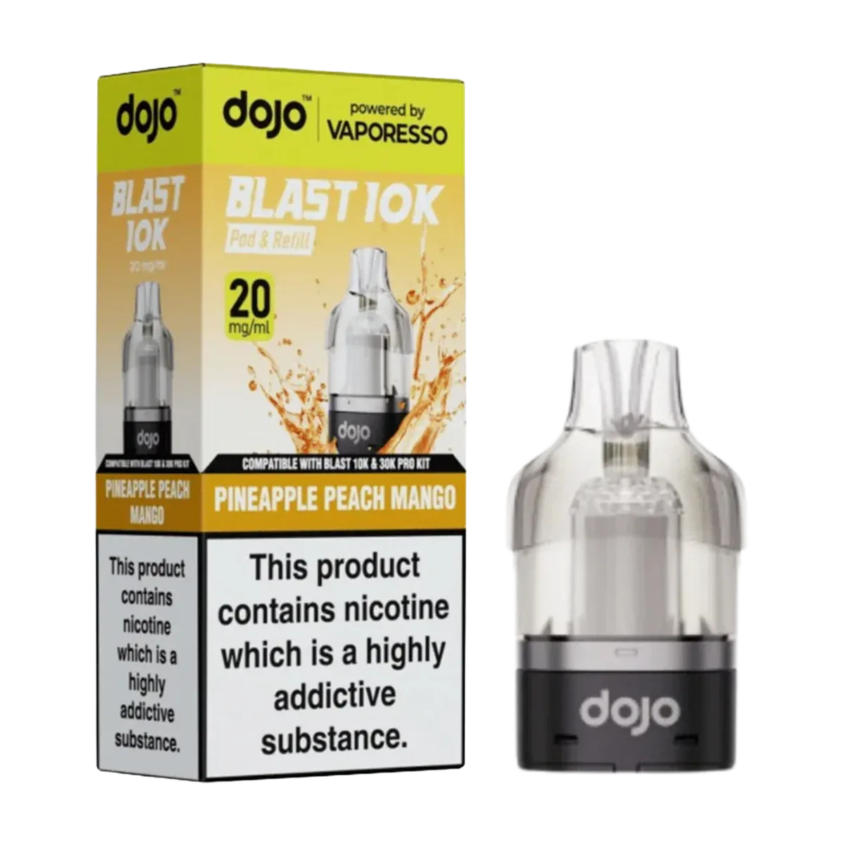 Pineapple Peach Mango Dojo Blast 10K Refill Pack
