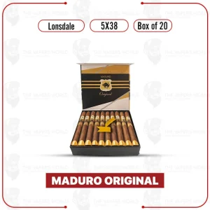 Maduro Original by Lucky Cigar: Lonsdale 5×38 Box of 20 Cigars