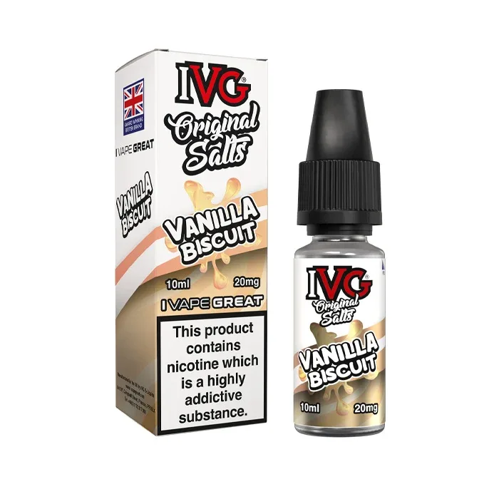 Vanilla Biscuit Nic Salt E-Liquid by IVG Original