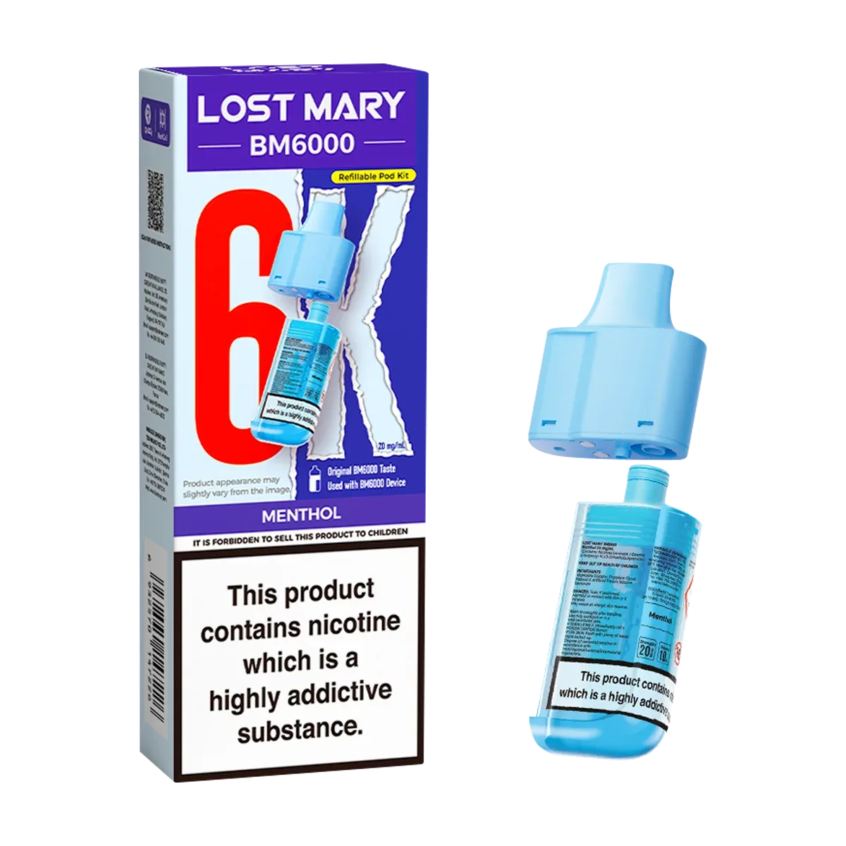 Menthol Lost Mary BM6000 Refill Pack