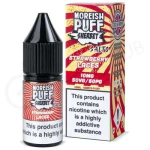 Strawberry Laces Sherbet Nic Salt E-Liquid by Morerish Puff