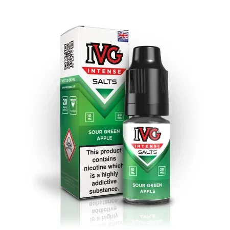 IVG Nic Salt Intense 10ml Eliquid - Sour Green Apple