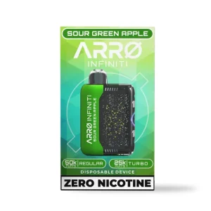 ARRØ INFINITI - Zero Nicotine Vapes Sour Green Apple – ARRØ Brand