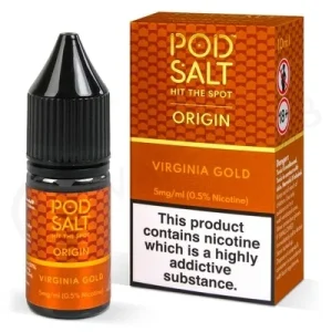 Virginia Gold Nic Salt E-Liquid by Pod Salt Origin