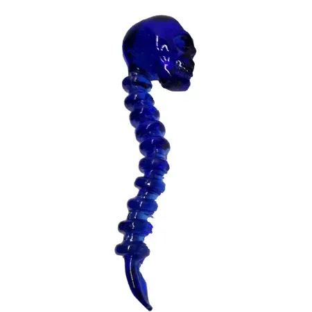 Crystal Skull Glass Dabber - Assorted Colours - Image 2