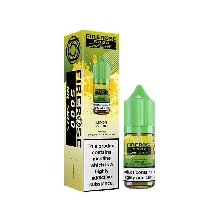 Lemon & Lime Nic Salt E-Liquid by Firerose 5000