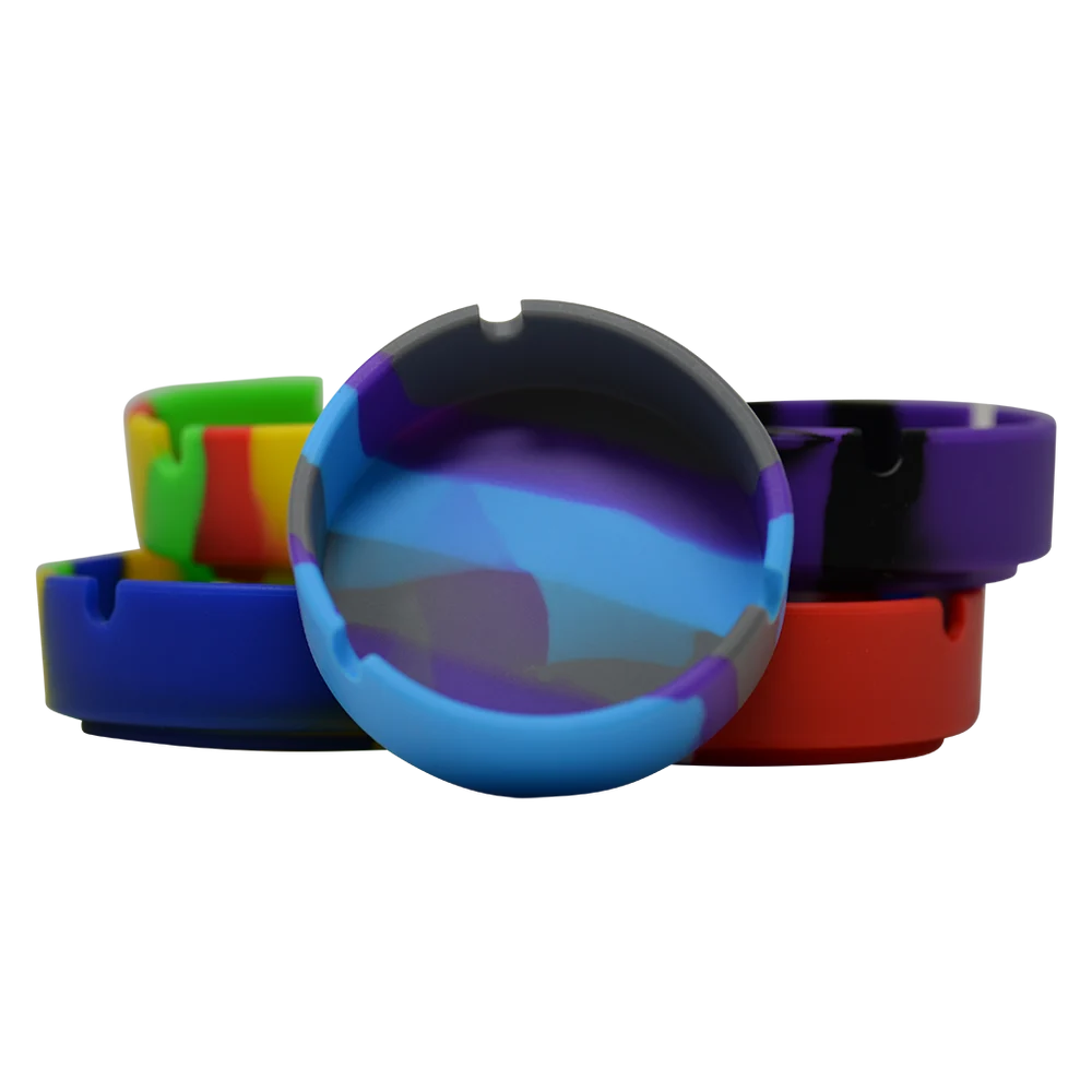 Silicone Round Ashtray Assorted