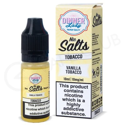 Vanilla Tobacco Nic Salt E-Liquid by Dinner Lady
