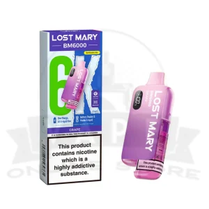 Grape Lost Mary BM6000 Prefilled Pod Vape Kit | Must Try