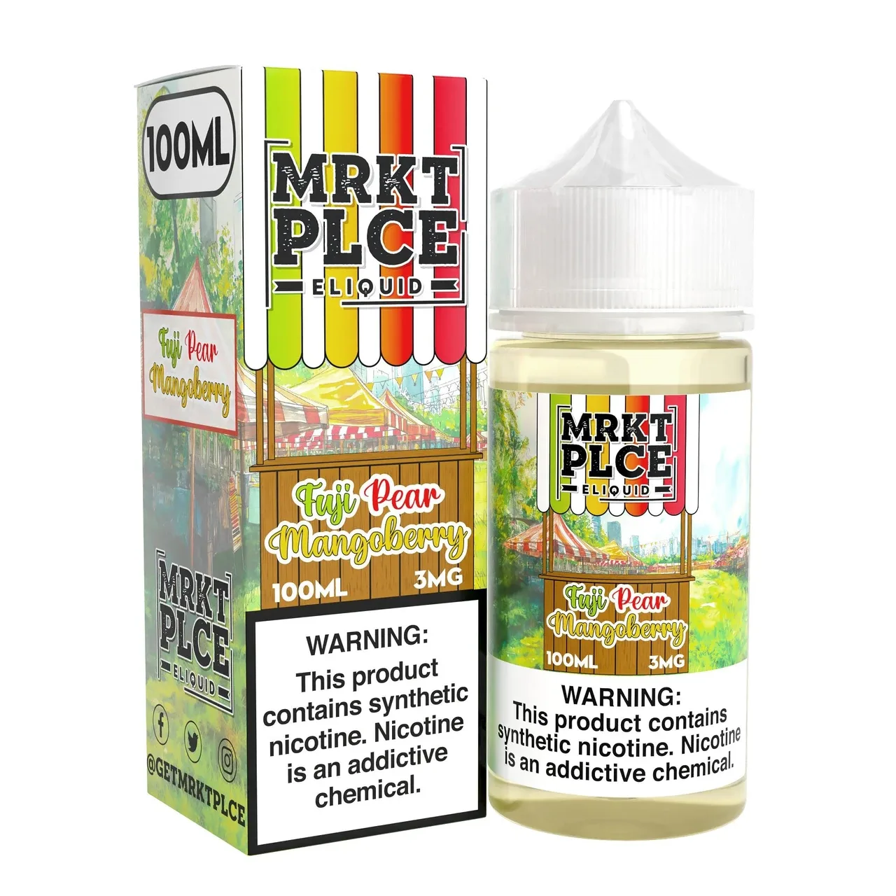 Fuji Pear Mangoberry - MRKT PLCE 100ml | Online Vape Shop