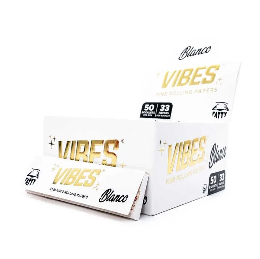 Vibes Fatty Rolling Papers w/ Tips - 33pk