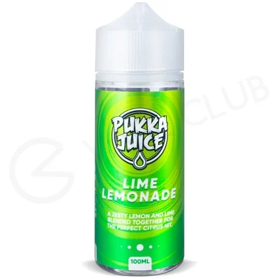 Lime Lemonade Shortfill E-Liquid by Pukka Juice 100ml