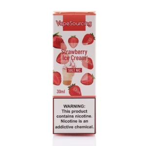Vapesourcing Salt Series Strawberry Ice Cream 30ml E-juice