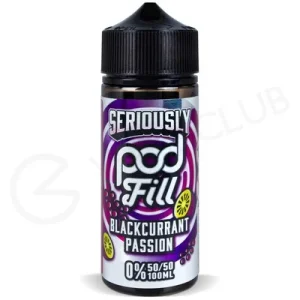 Blackcurrant Passion Shortfill E-Liquid by Seriously Pod Fill 100ml