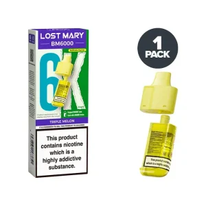 Triple Melon Lost Mary BM6000 Refill Pack