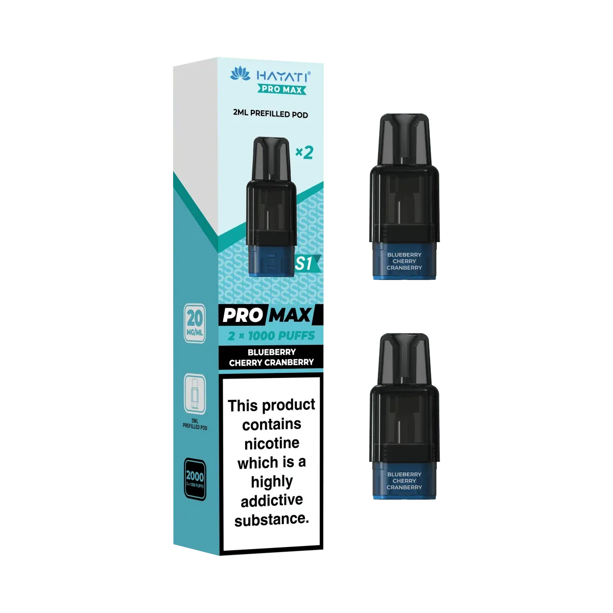 Hayati Pro Max S1 Replacement Prefilled Pods - Image 2