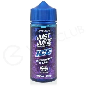 Blackcurrant & Lime Shortfill E-Liquid by Just Juice Ice 100ml