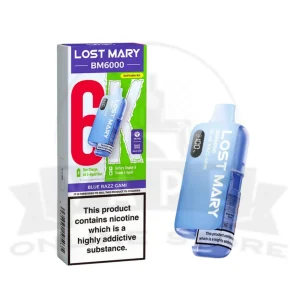 Blue Razz Gami Lost Mary BM6000 Prefilled Pod Kit