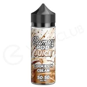Cookies N Cream Shortfill E-Liquid by Ramsey Pod 100ml
