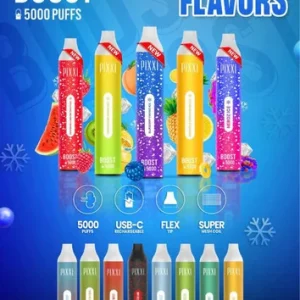 PIXXI BOOST 5% TFN NIC 5000 PUFFS RECHARGEABLE 10ML DISPOSABLE VAPE