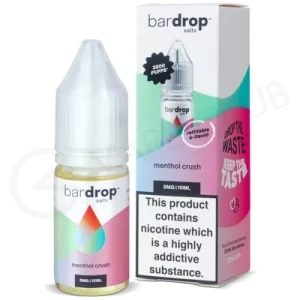 Menthol Crush Nic Salt E-Liquid by Bar Drop Salts