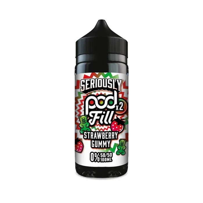 Strawberry Gummy 100ml Shortfill by Seriously Pod Fill x2