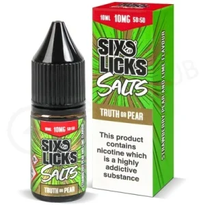 Truth Or Pear Nic Salt E-Liquid by Six Licks