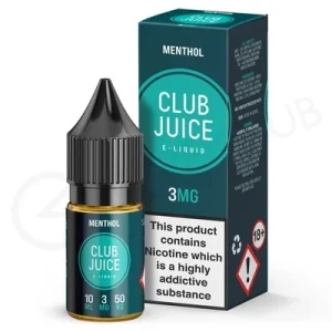 Menthol E-Liquid by Club Juice 50/50