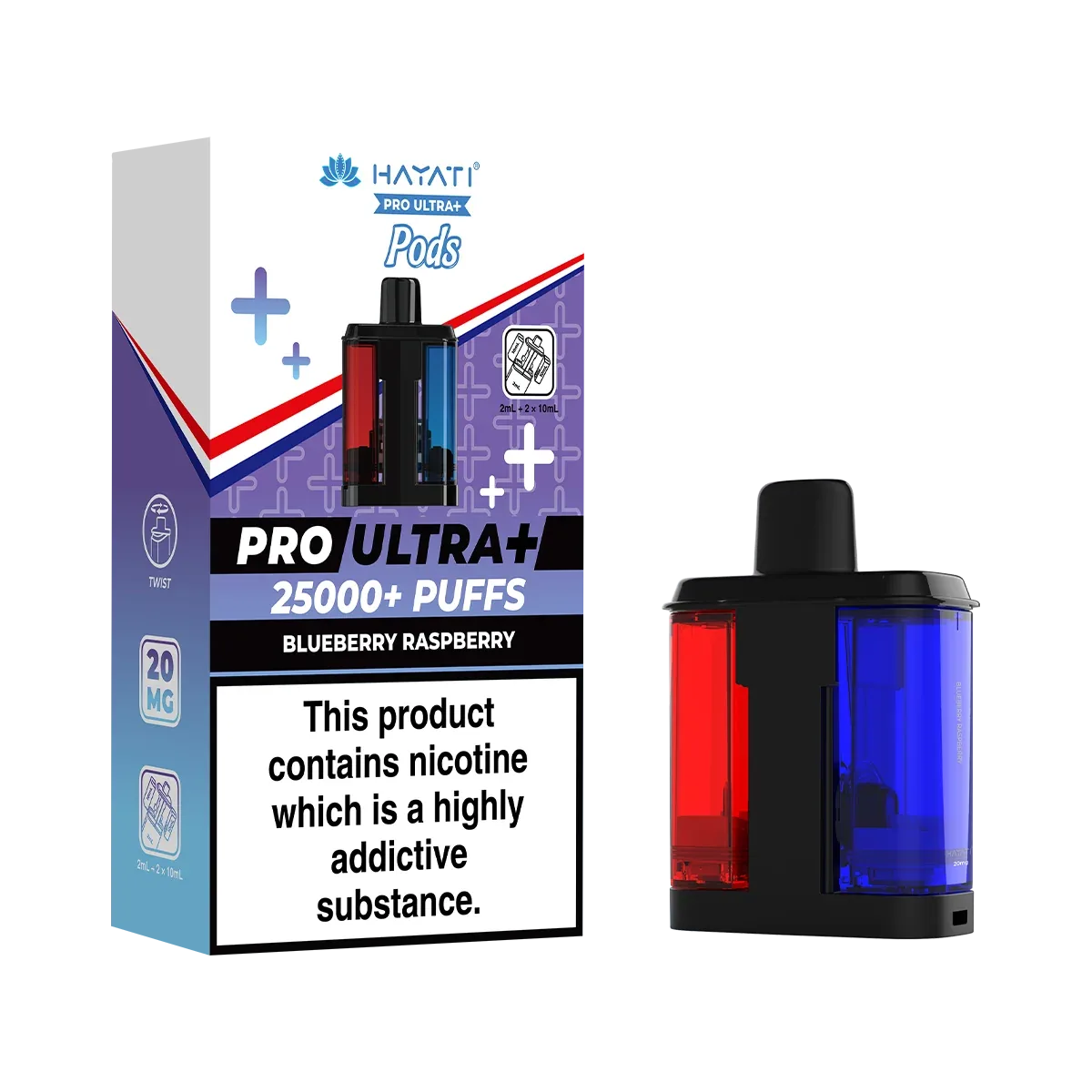 Blueberry Raspberry Hayati Pro Ultra Plus Refill Pack
