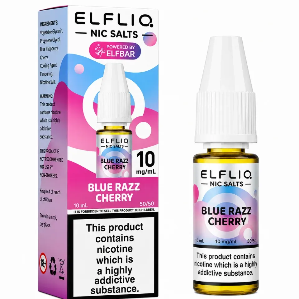 Elfbar Elfliq NIc Salt Eliquid 10ml - Blue Razz Cherry