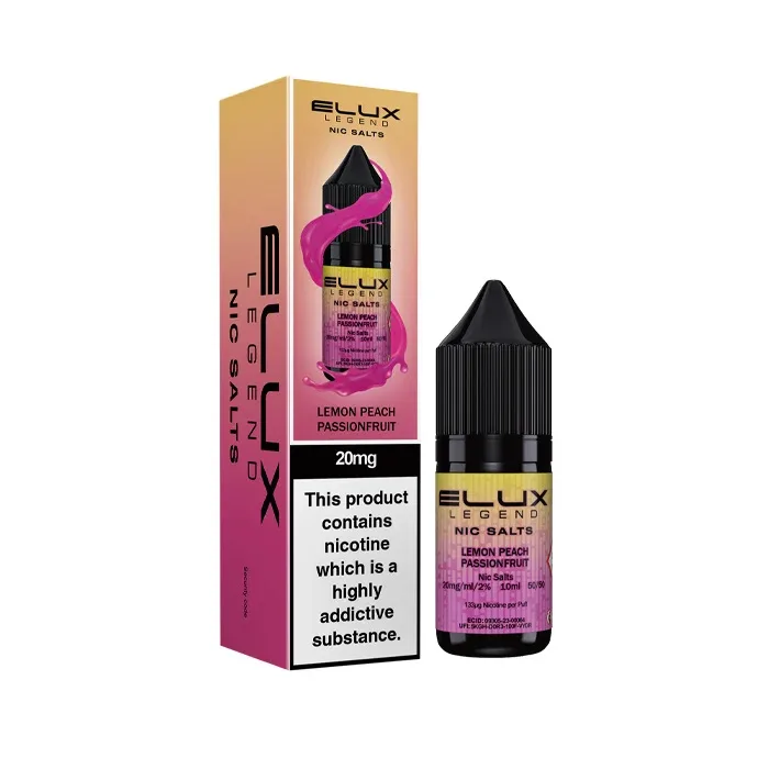 Lemon Peach Passionfruit 10ml Nic Salt by Elux Legend