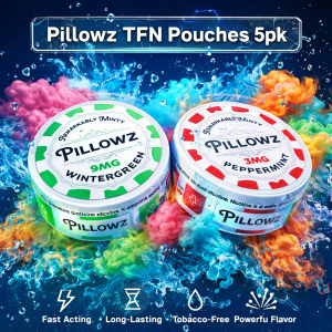 Pillowz TFN Pouches | Tobacco Free 5Pk Discreet Vape - Image 2