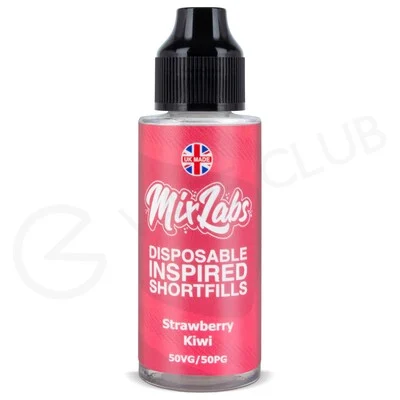 Strawberry Kiwi Shortfill E-Liquid by Mix Labs 100ml