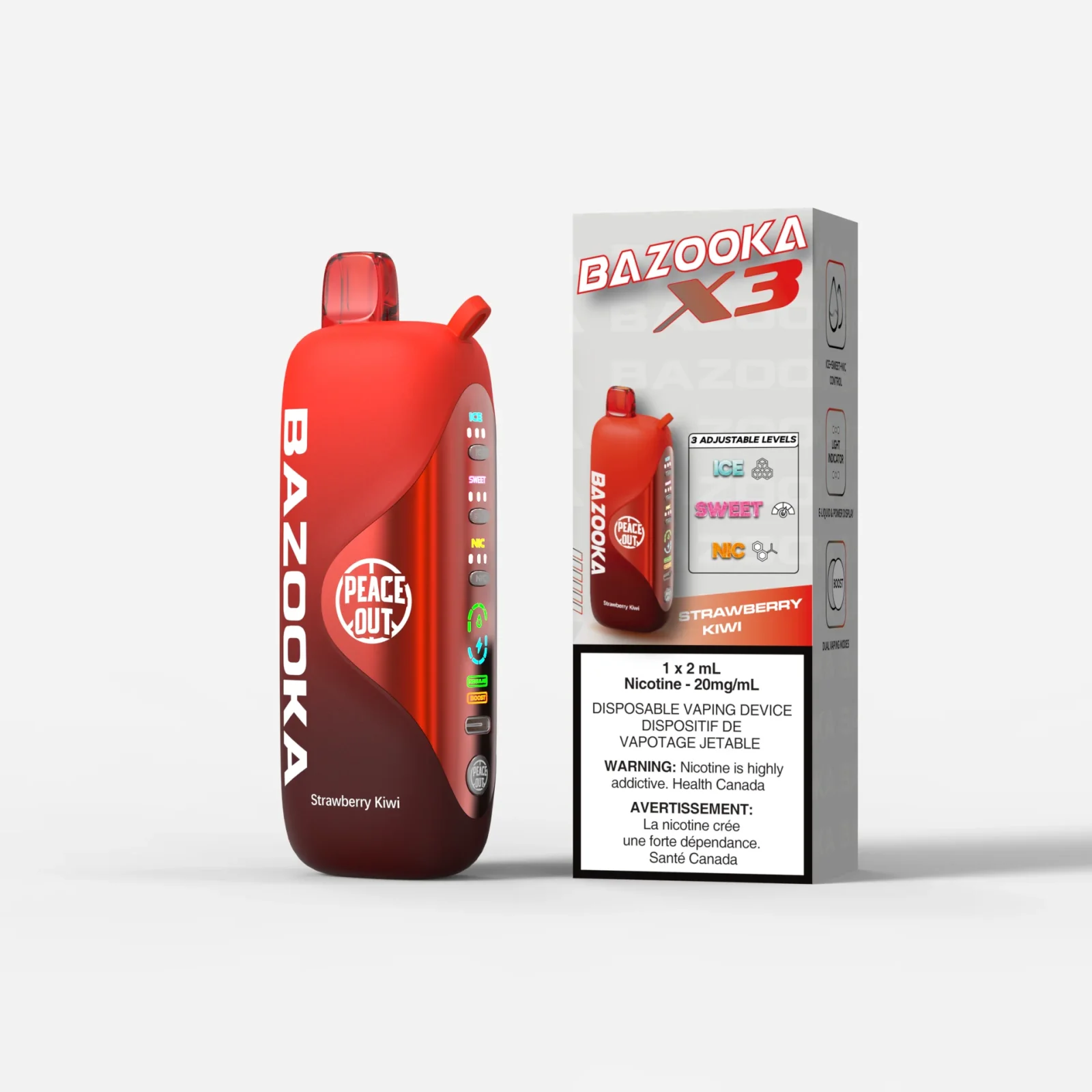Bazooka X3 Strawberry Kiwi 60k