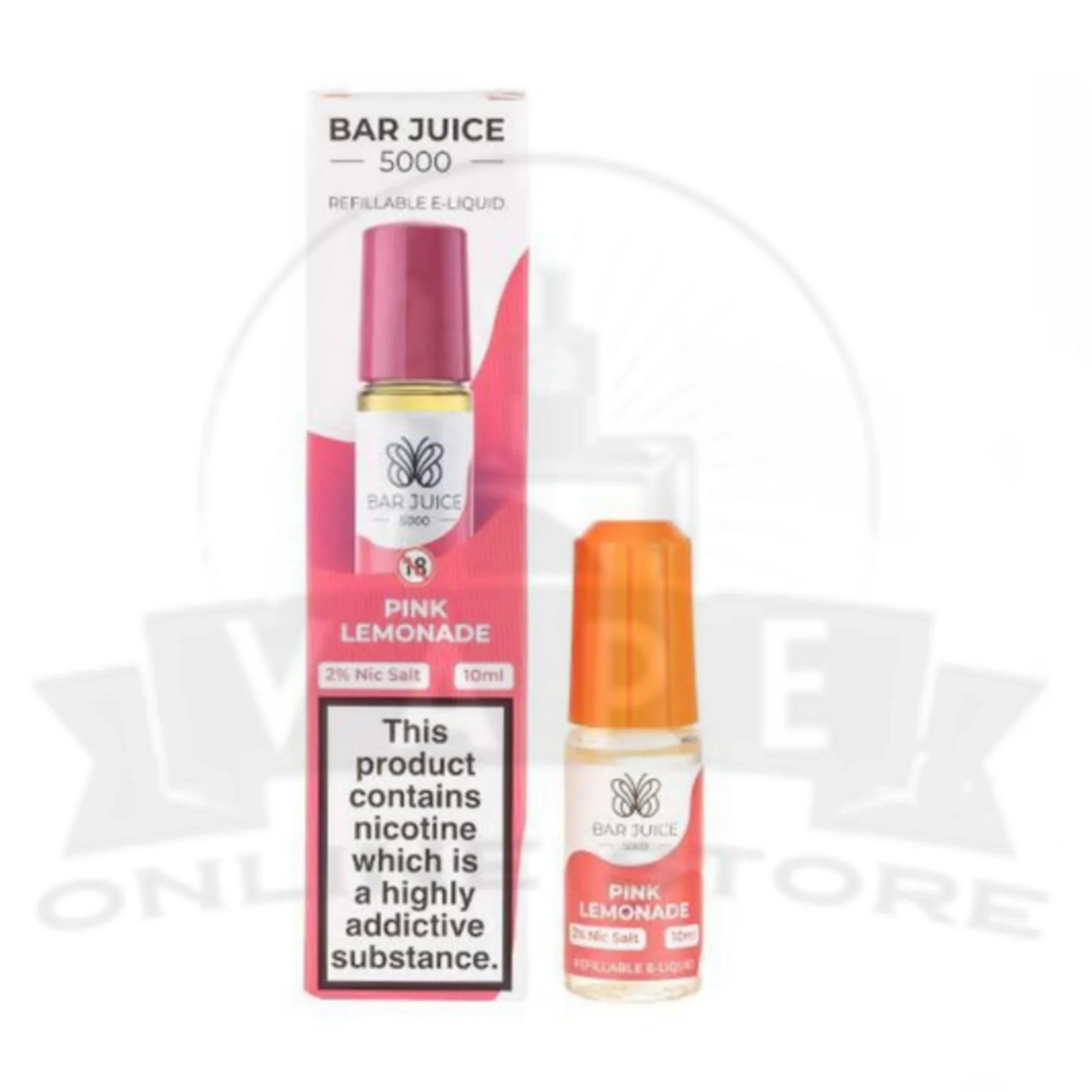 Pink Lemonade Bar Juice 5000 Nic Salt E-Liquid | 5 for £10
