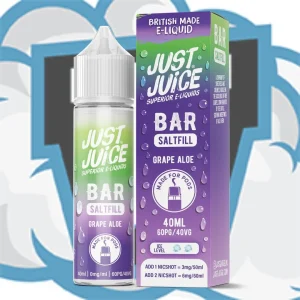Grape Aloe Bar Saltfill by Just Juice 40ml