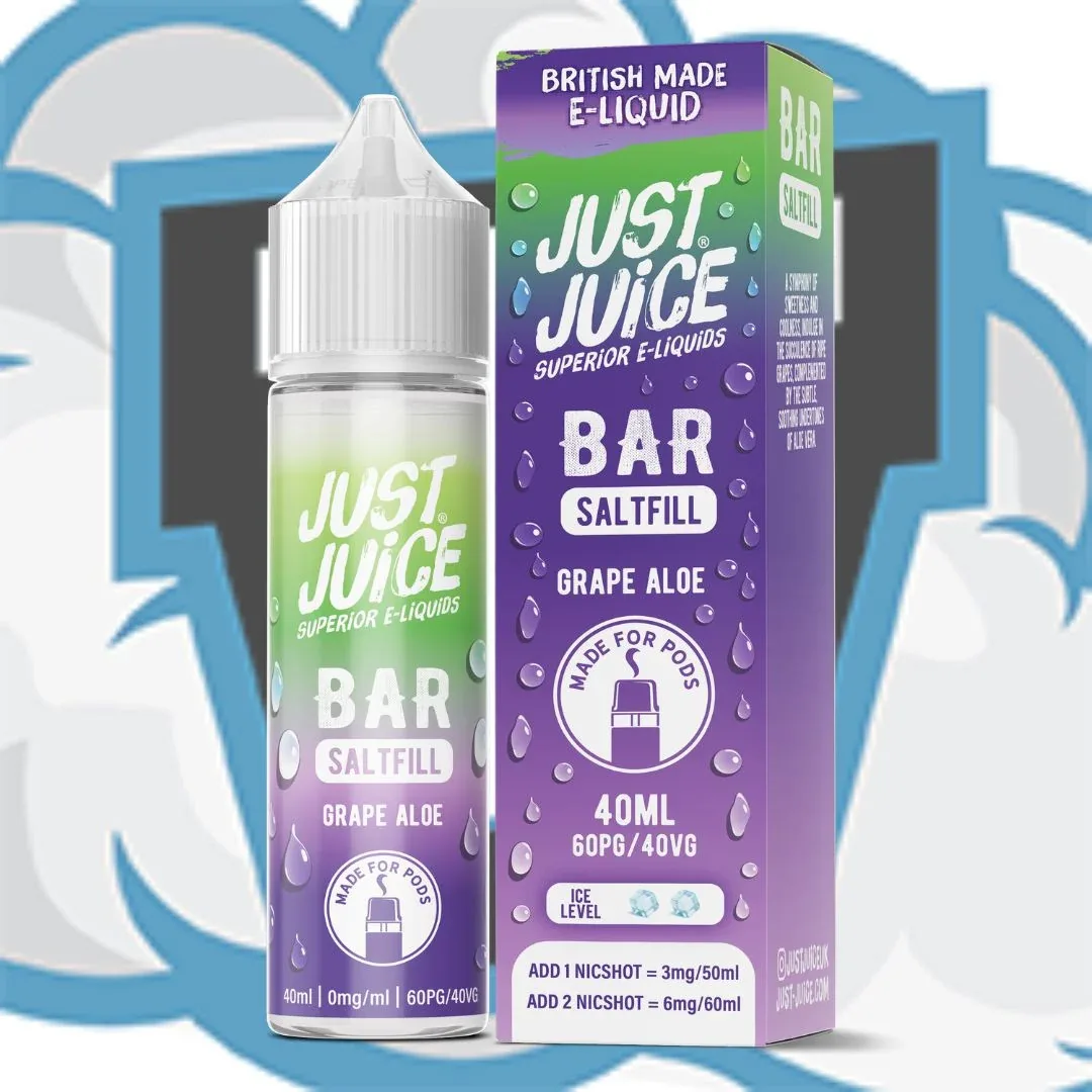 Grape Aloe Bar Saltfill by Just Juice 40ml