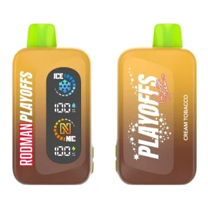 Cream Tobacco Rodman Playoffs 50000 Disposable Vape Kit