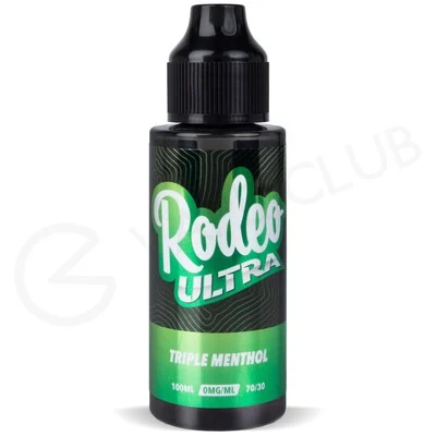 Triple Menthol Shortfill E-Liquid by Rodeo Ultra 100ml