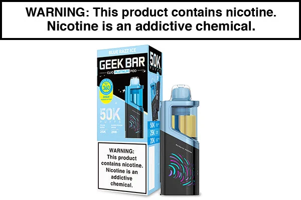GEEK BAR CLIO PLATINUM DISPOSABLE VAPE PODS – 50,000 PUFFS