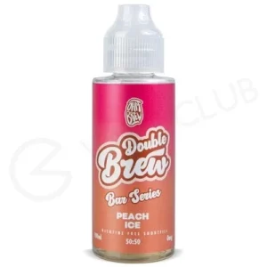 Peach Ice Shortfill E-Liquid by Double Brew Bar Series 100ml