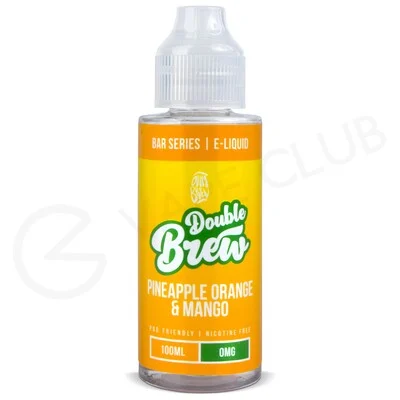 Pineapple Orange Mango Shortfill E-Liquid by Double Brew Bar Series 100ml