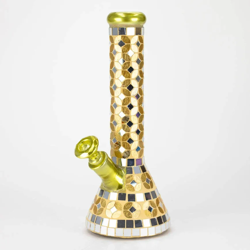 14" Mosaic Beaker Bong W/ Tree Arm Percolator
