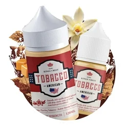Kings Crest American Tobacco 120ml-USA Made & Free Shipping $60+