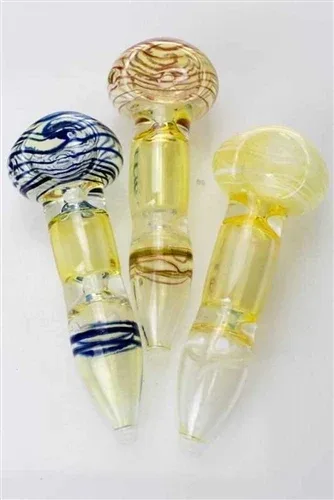 4.5" Changing Colour Glass Hand Pipe