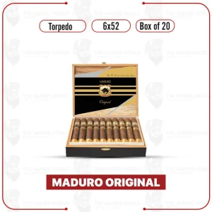 Maduro Original by Lucky Cigar: Torpedo 6×52 Box of 20 Cigars