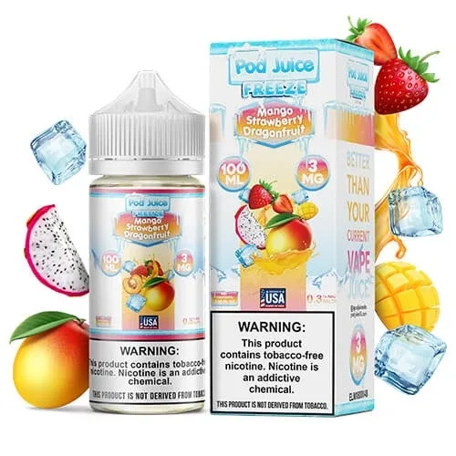 Pod Juice Mango Strawberry Dragonfruit Freeze 100ml - Image 2
