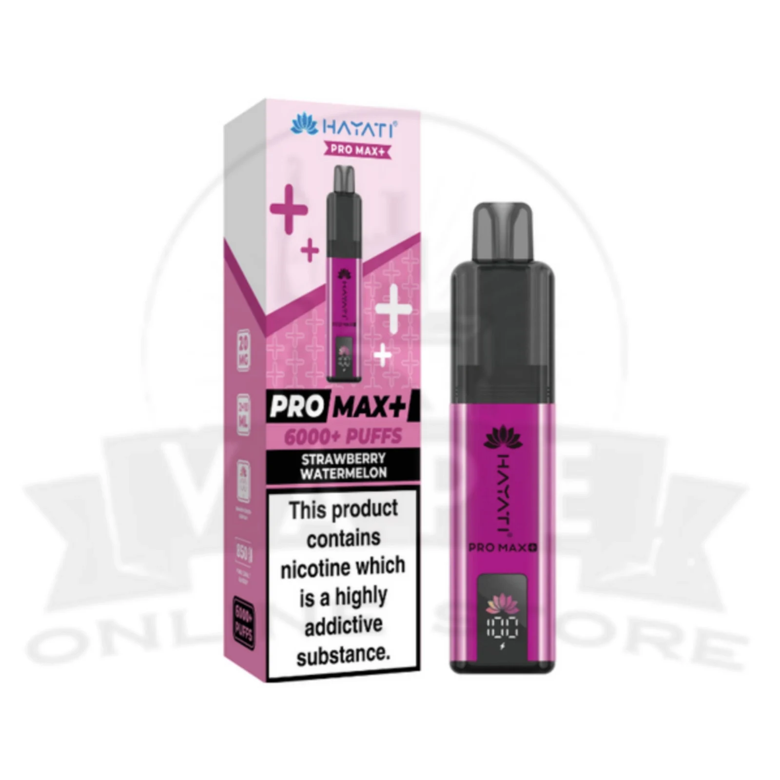 Strawberry Watermelon Hayati Pro Max Plus 6000 Puffs Pod Kit