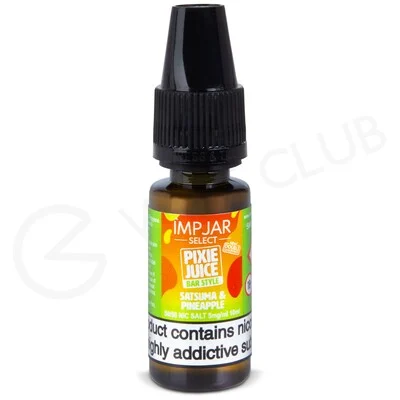 Satsuma & Pineapple Nic Salt E-Liquid by Imp Jar Select & Pixie Juice