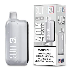 Swft 3TK 40000 Puffs Disposable Vape 40K Adjustable - Clear